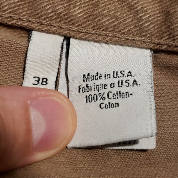 Vintage Calvin Klein Jeans Men's 38 Tan Made in USA Easy Fit Stonewash Denim 90s - Picture 8 of 14